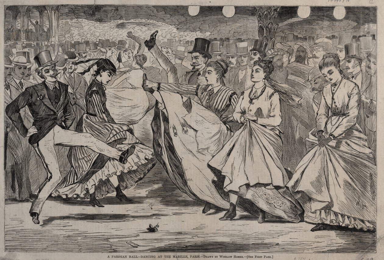 A Parisian Ball - Dancing at the Mabille, Paris by Winslow Homer
