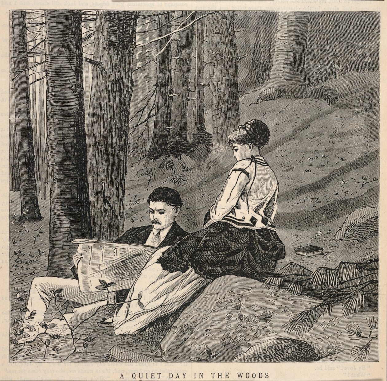 A Quiet Day in the Woods by Winslow Homer