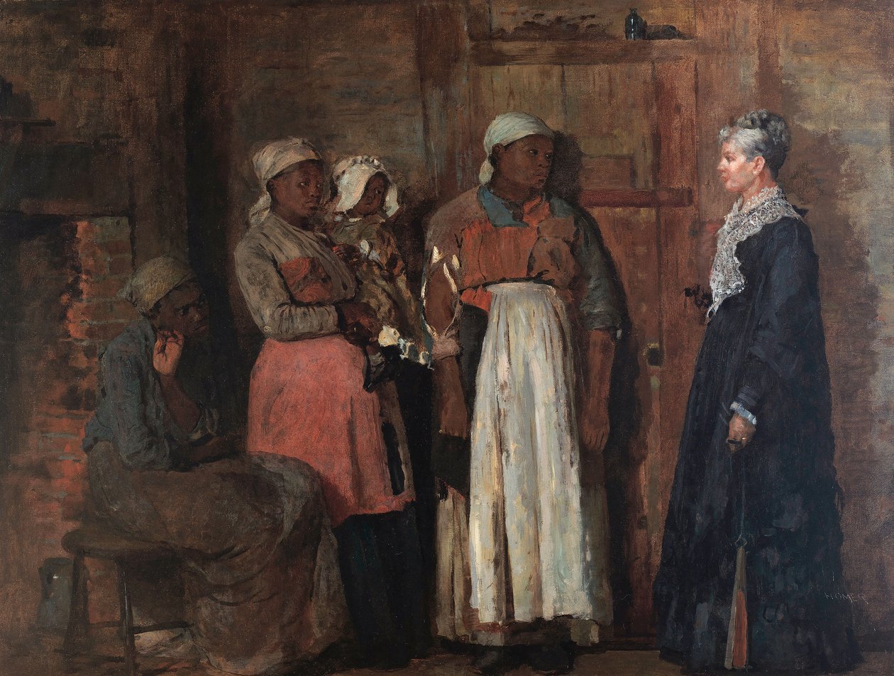 A Visit from the Old Mistress by Winslow Homer