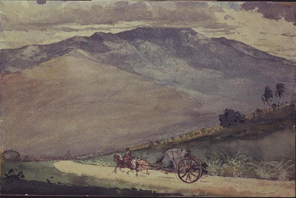 A Volante on a Mountain Road, Cuba by Winslow Homer
