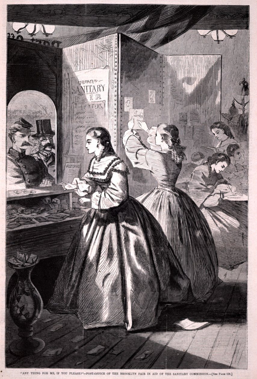 "Anything for me, if you please?"--Post-office of the Brooklyn Fair, from Harper