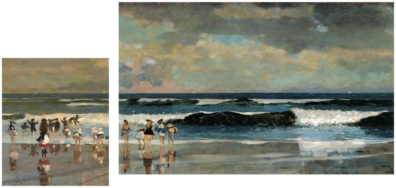 Beach Scene by Winslow Homer