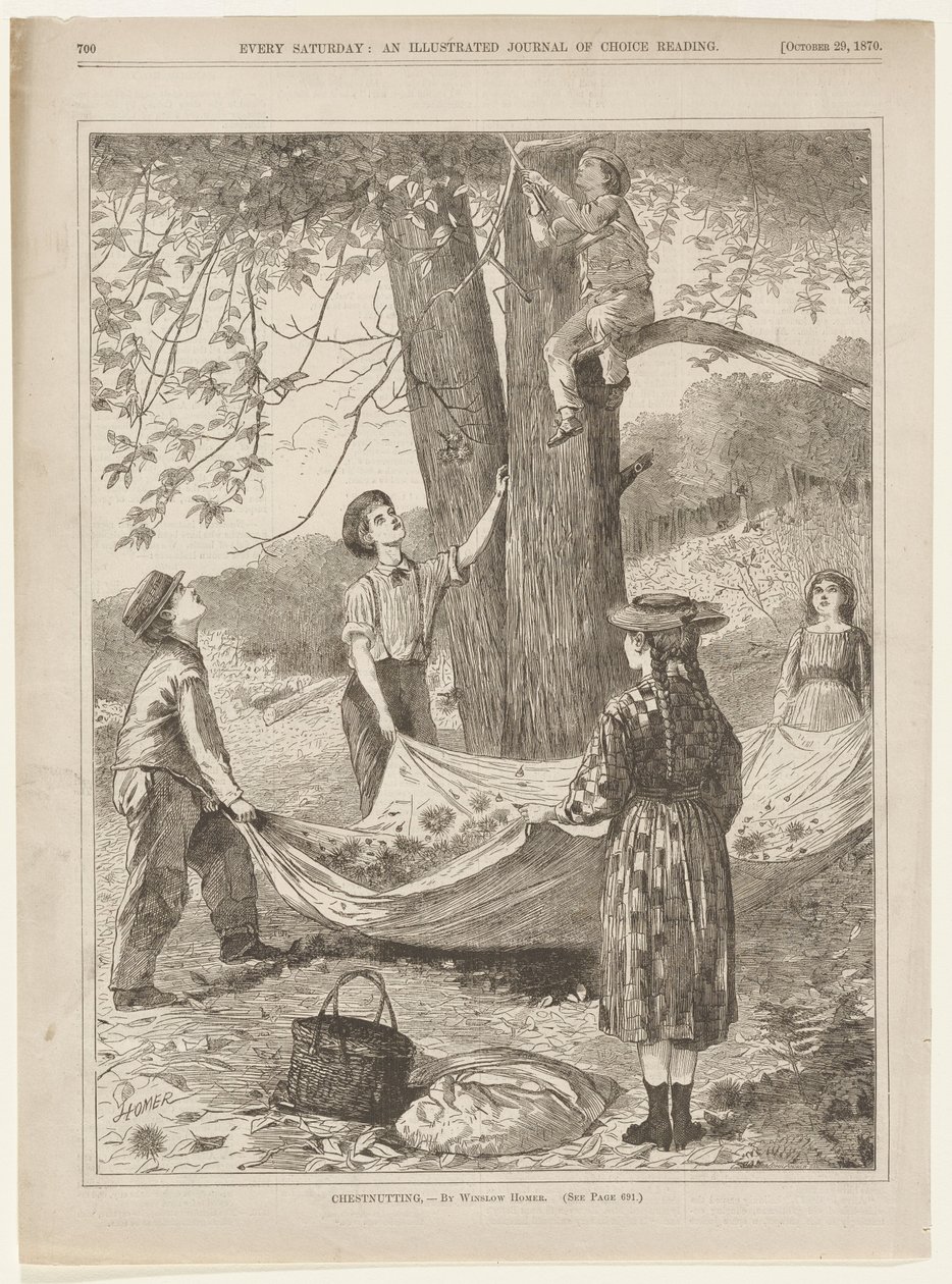 Chestnutting by Winslow Homer