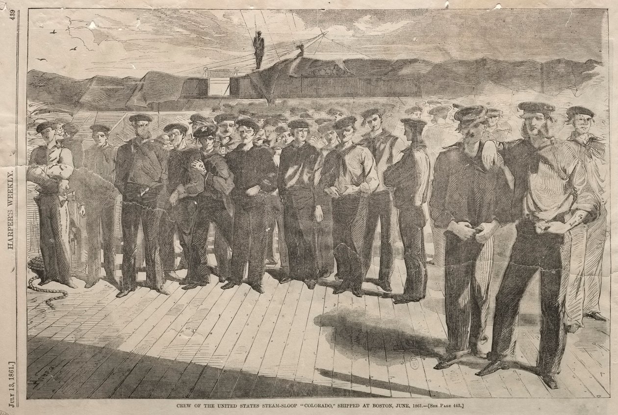 Crew of the United States Steam-Sloop Colorado, Shipped at Boston, June 1861, 1861 by Winslow Homer