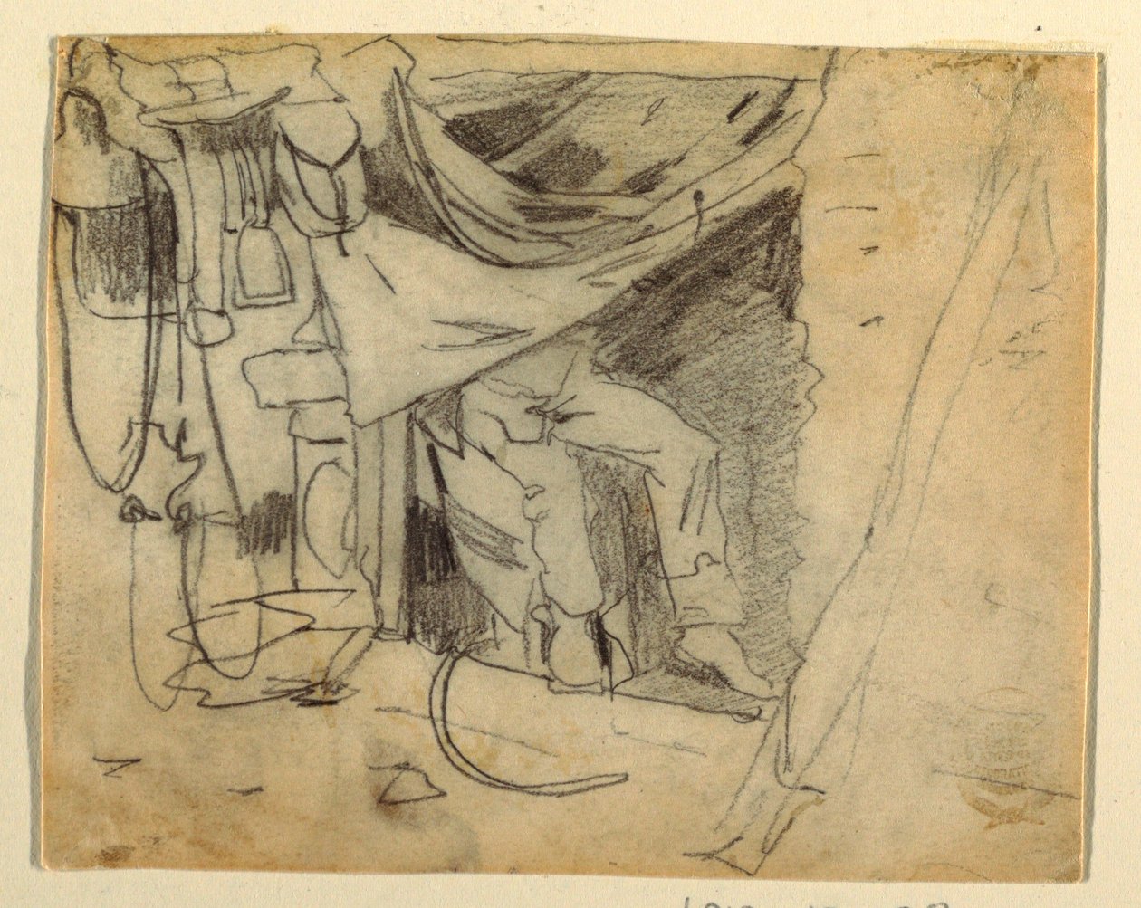Before an Army Hut, 1862 by Winslow Homer