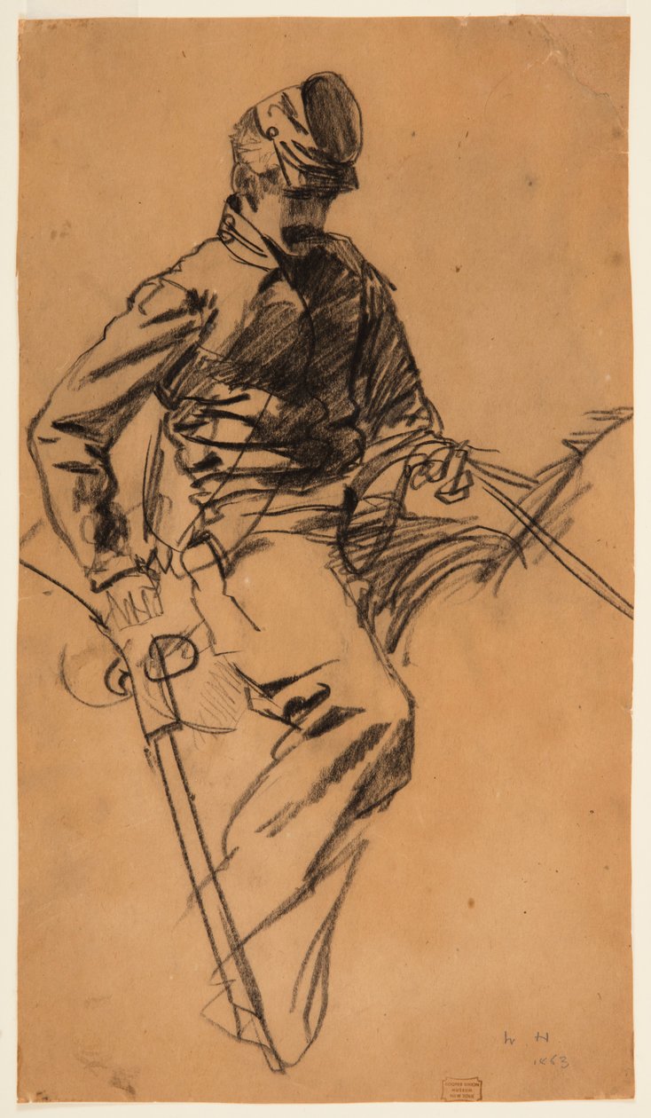 Cavalry Soldier on Horseback, 1863 by Winslow Homer