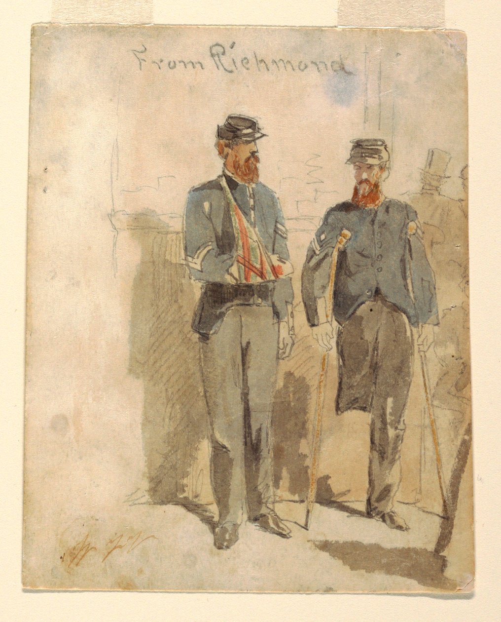 From Richmond; Two Wounded Soldiers, 1862 by Winslow Homer
