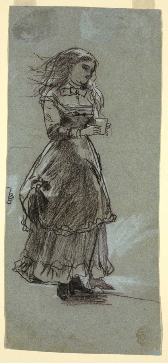 Girl Holding a Drinking Glass, probably 1869 by Winslow Homer