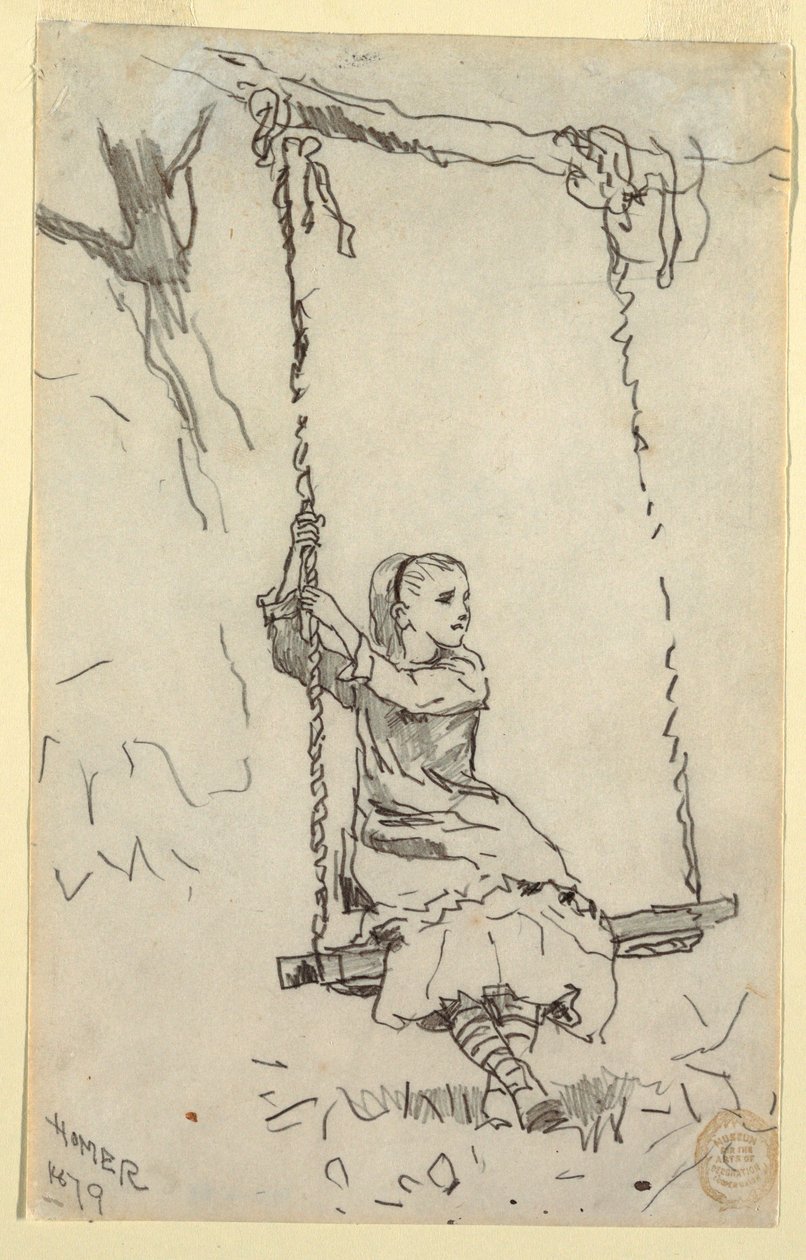 Girl on a Swing, 1879 by Winslow Homer