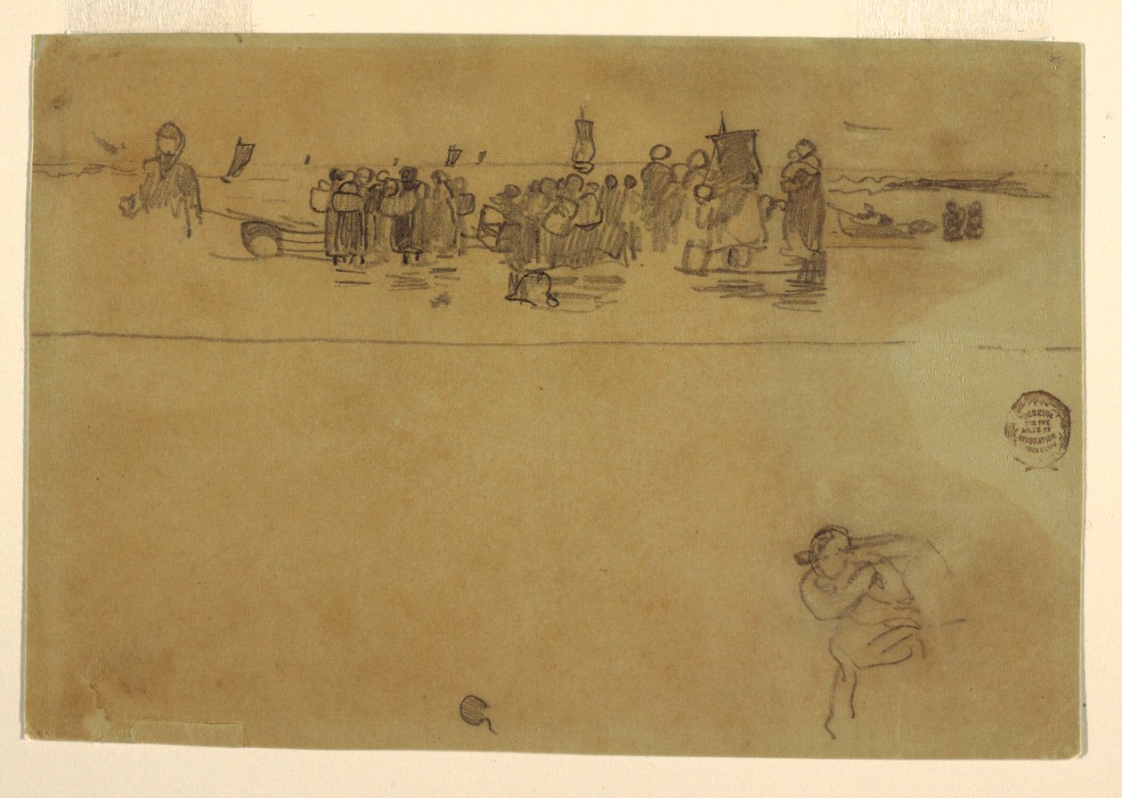 Groups of Women at Beach, Cullercoats, England, 1881–82 by Winslow Homer