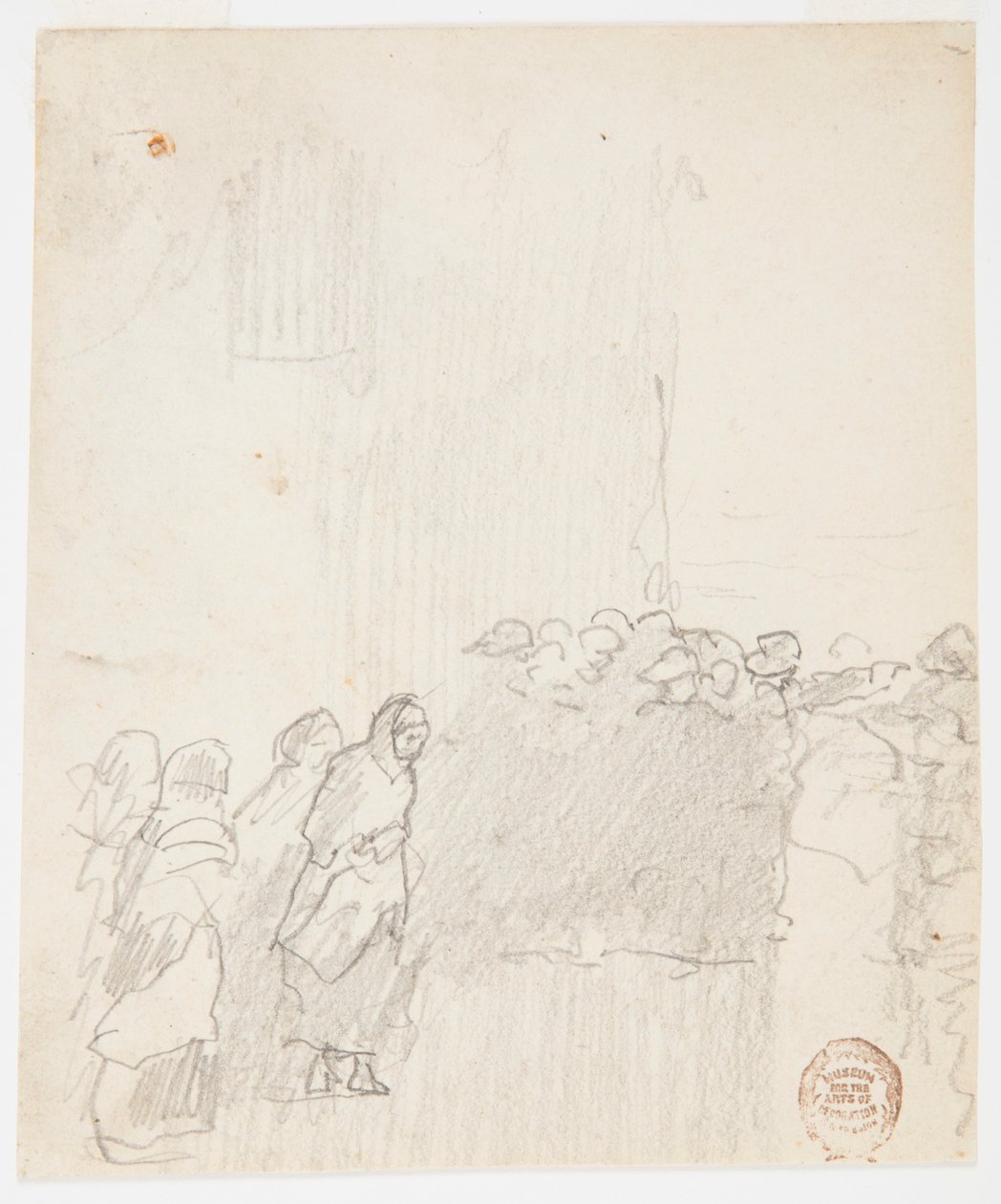 Men and Women Looking Out to Sea, Cullercoats, England, 1881 by Winslow Homer