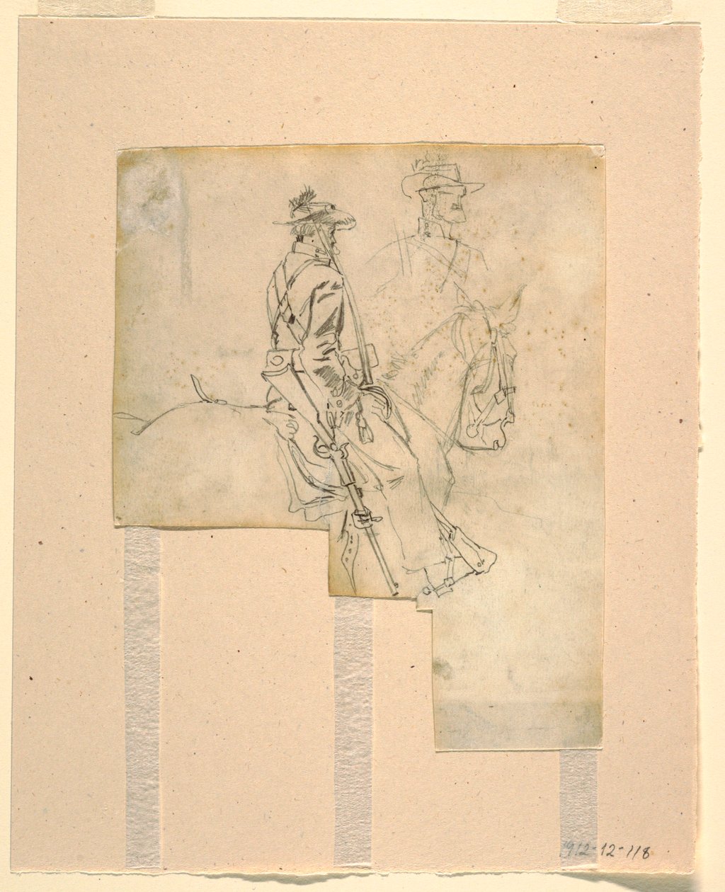 Side View of a Mounted Officer, 1862 by Winslow Homer