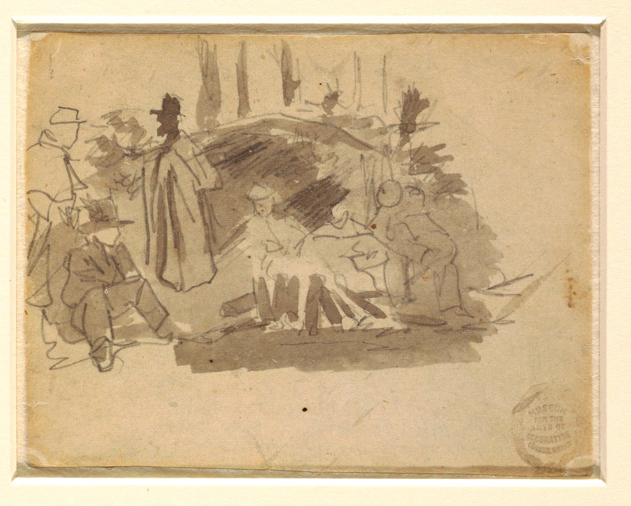 Soldiers Camping, 1862 by Winslow Homer