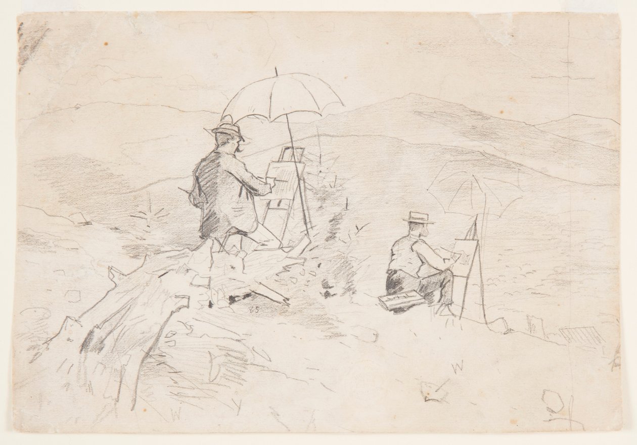 Study for "Artists Sketching in the White Mountains" and "The Artist in the Country", 1868 by Winslow Homer
