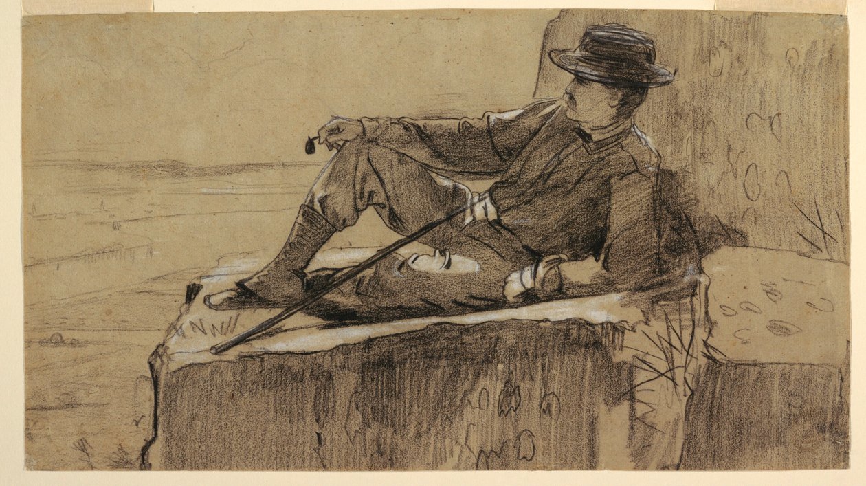 Study for "Mountain Climber Resting", 1868-69 by Winslow Homer