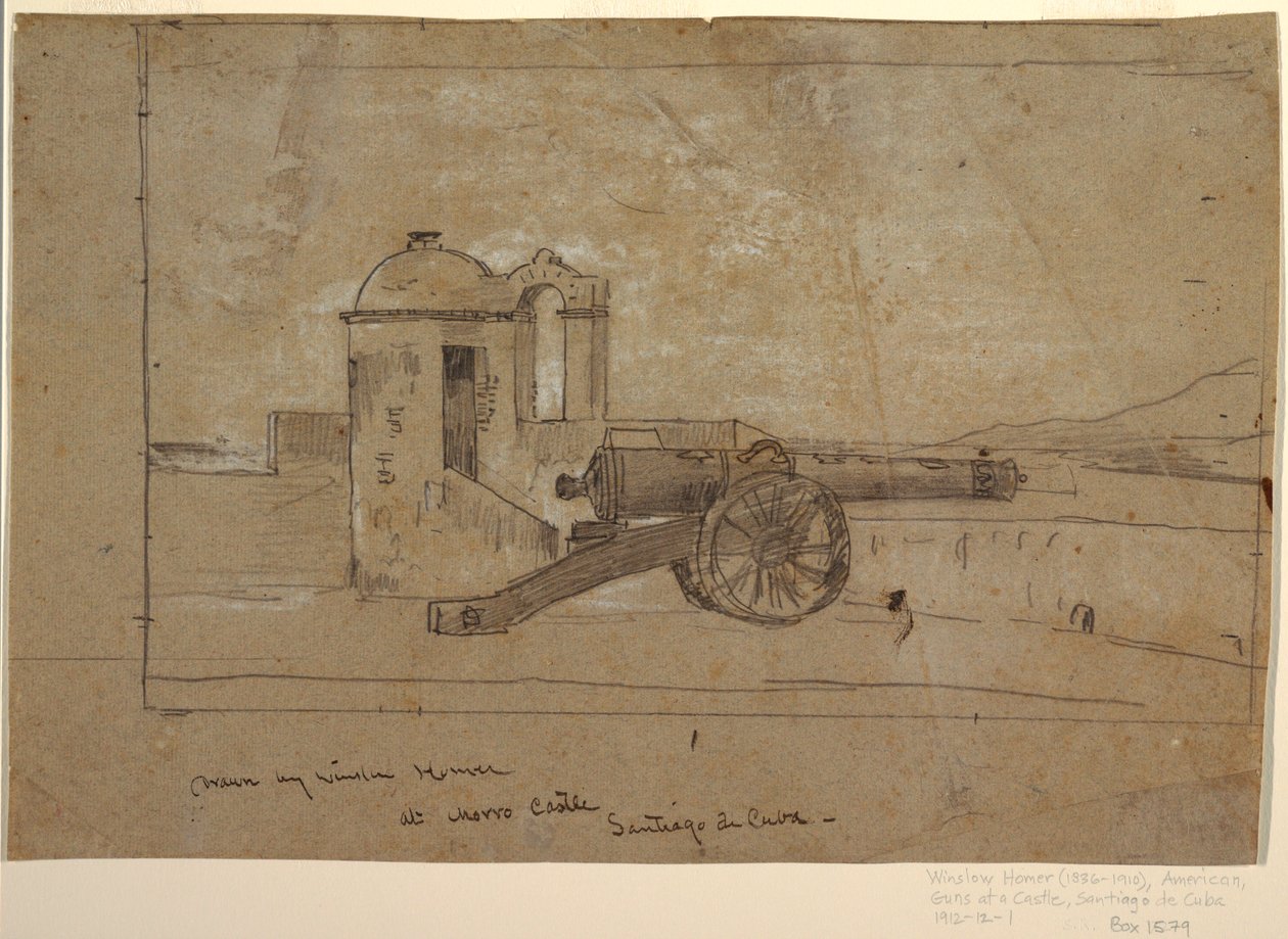 Study for "Searchlight, Harbor Entrance, Santiago de Cuba", 1885 by Winslow Homer
