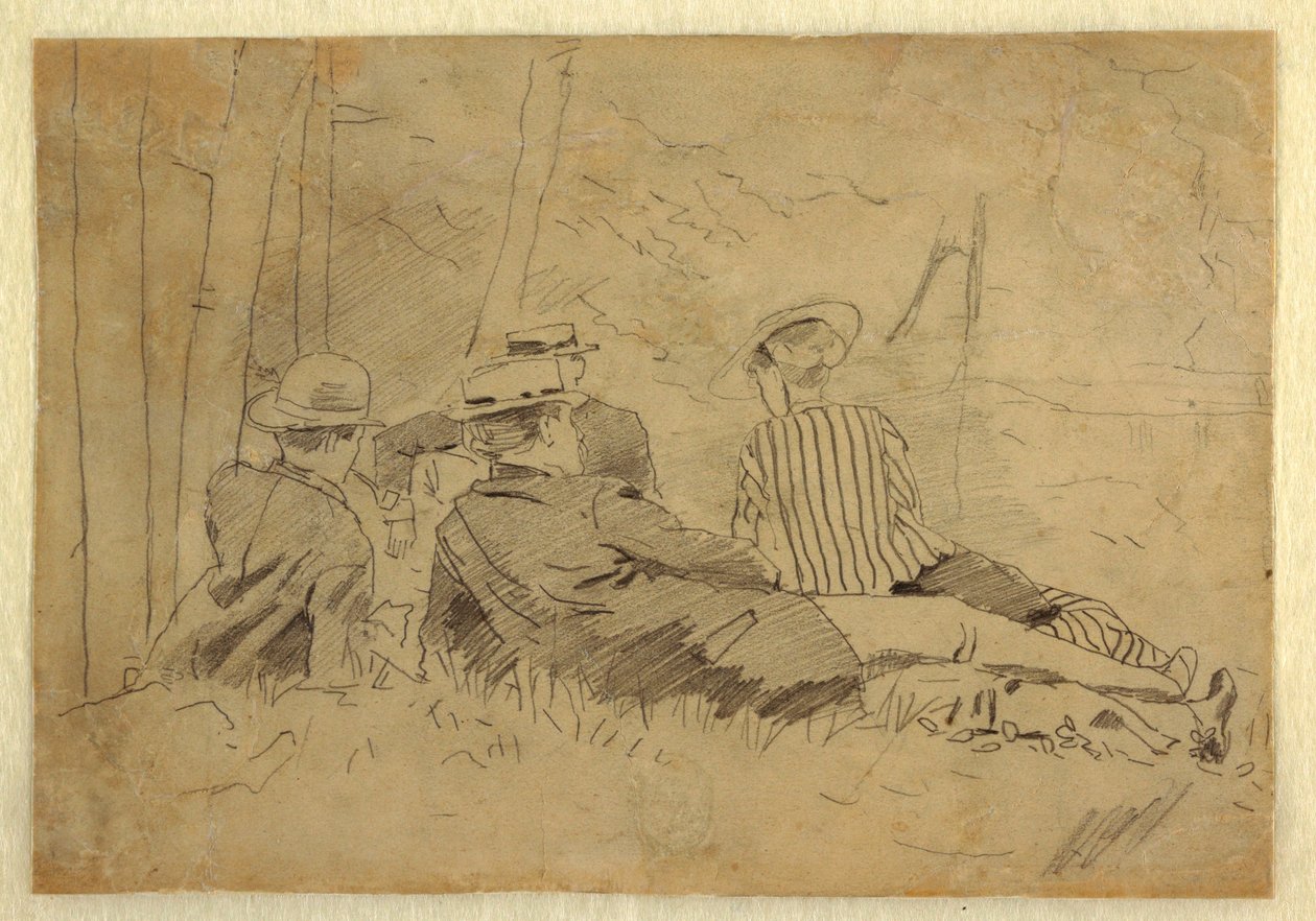 Study for "The Fishing Party", ca. 1869 by Winslow Homer