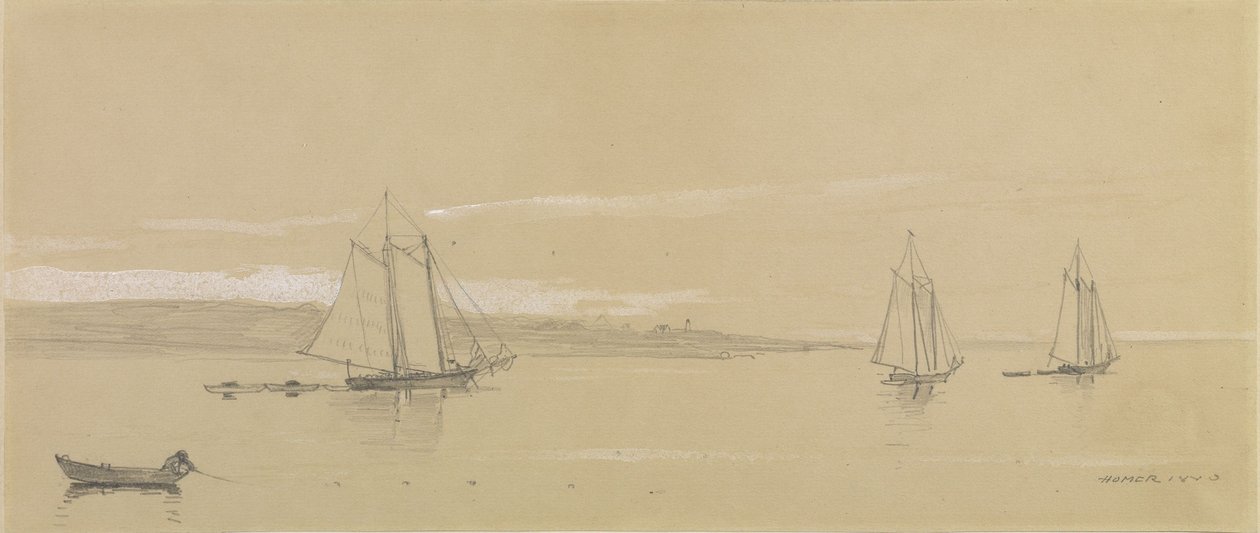Fishing Fleet at Gloucester by Winslow Homer