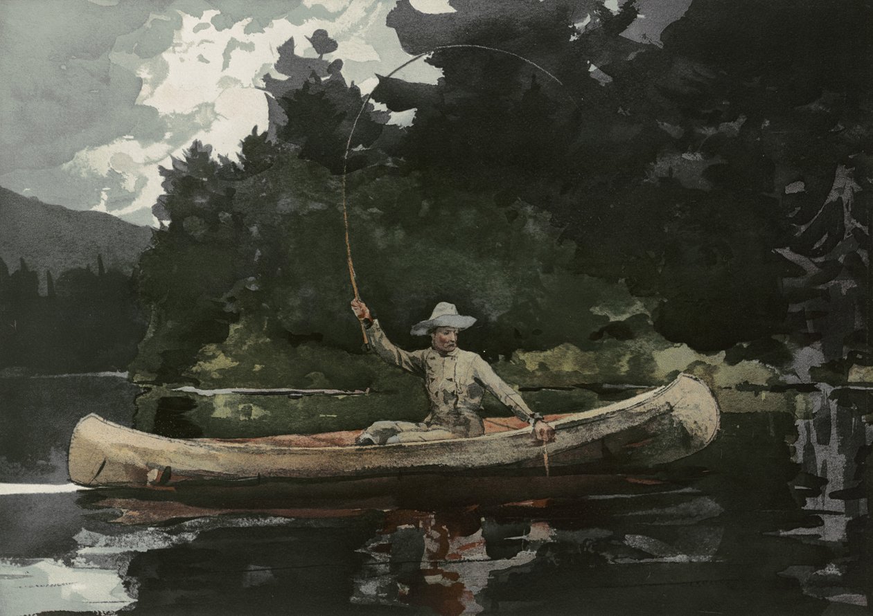 Fishing in the North Woods by Winslow Homer