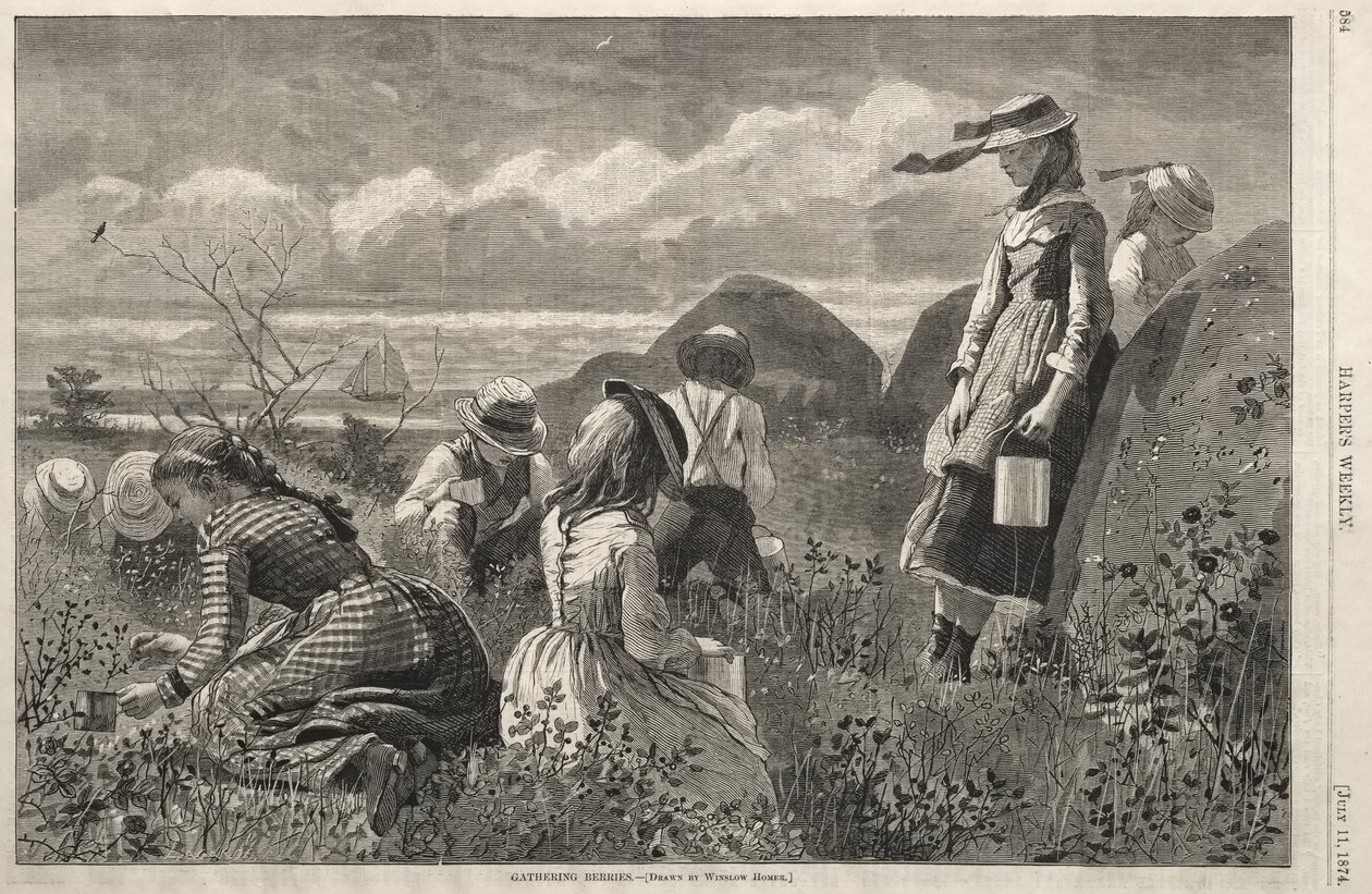 Gathering Berries by Winslow Homer
