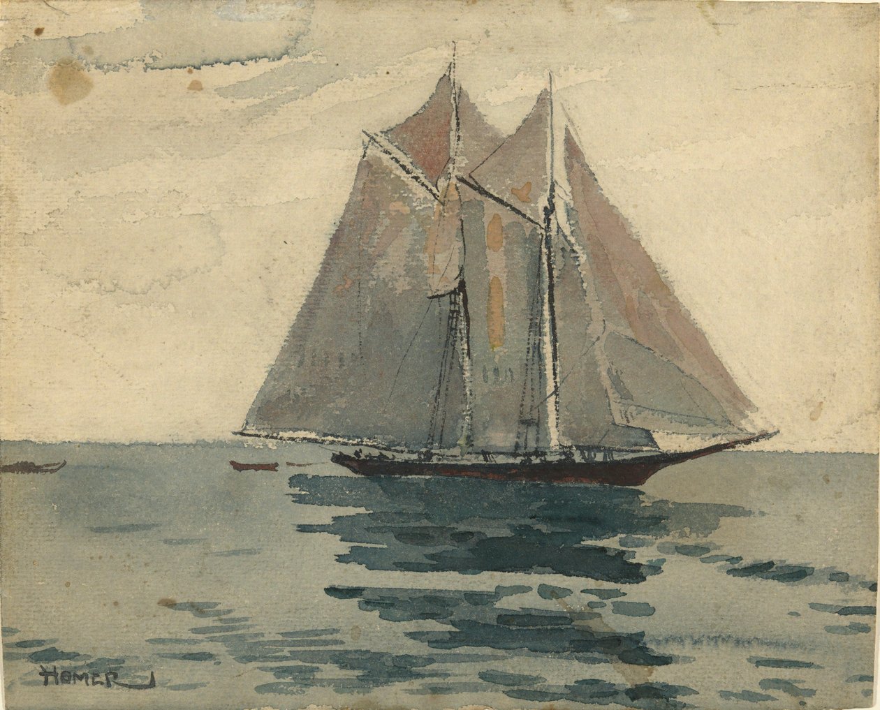 Gloucester Schooner by Winslow Homer