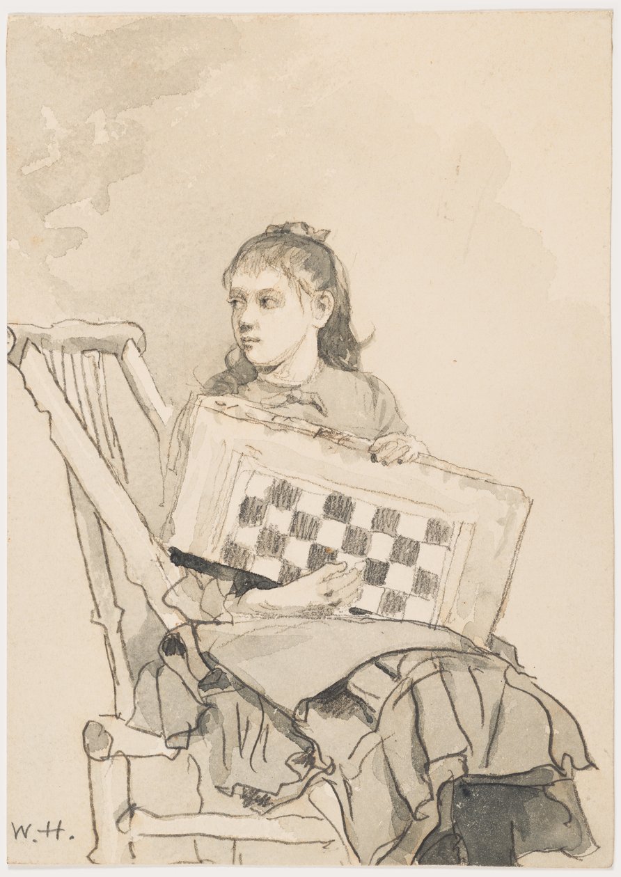 Girl with Checkerboard by Winslow Homer