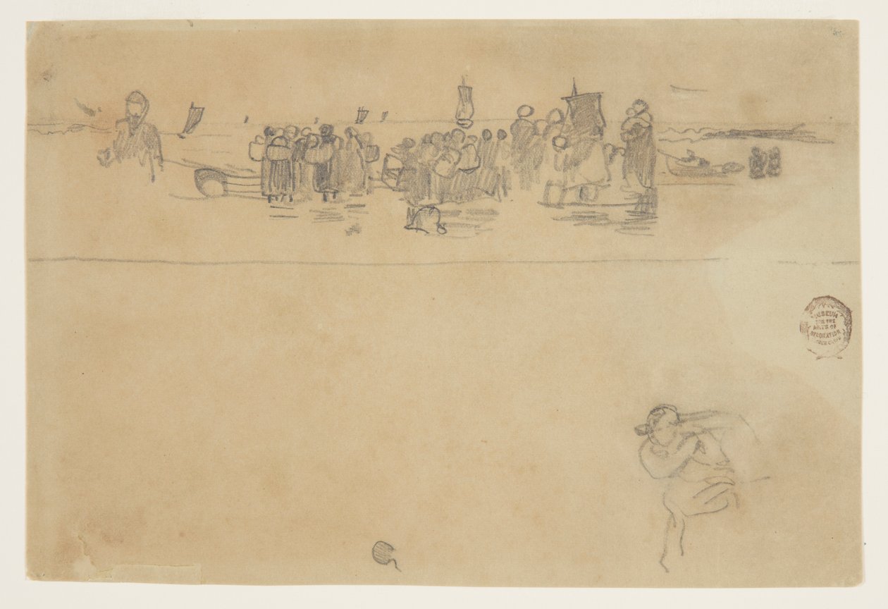 Groups of Women at Beach, Cullercoats, England by Winslow Homer