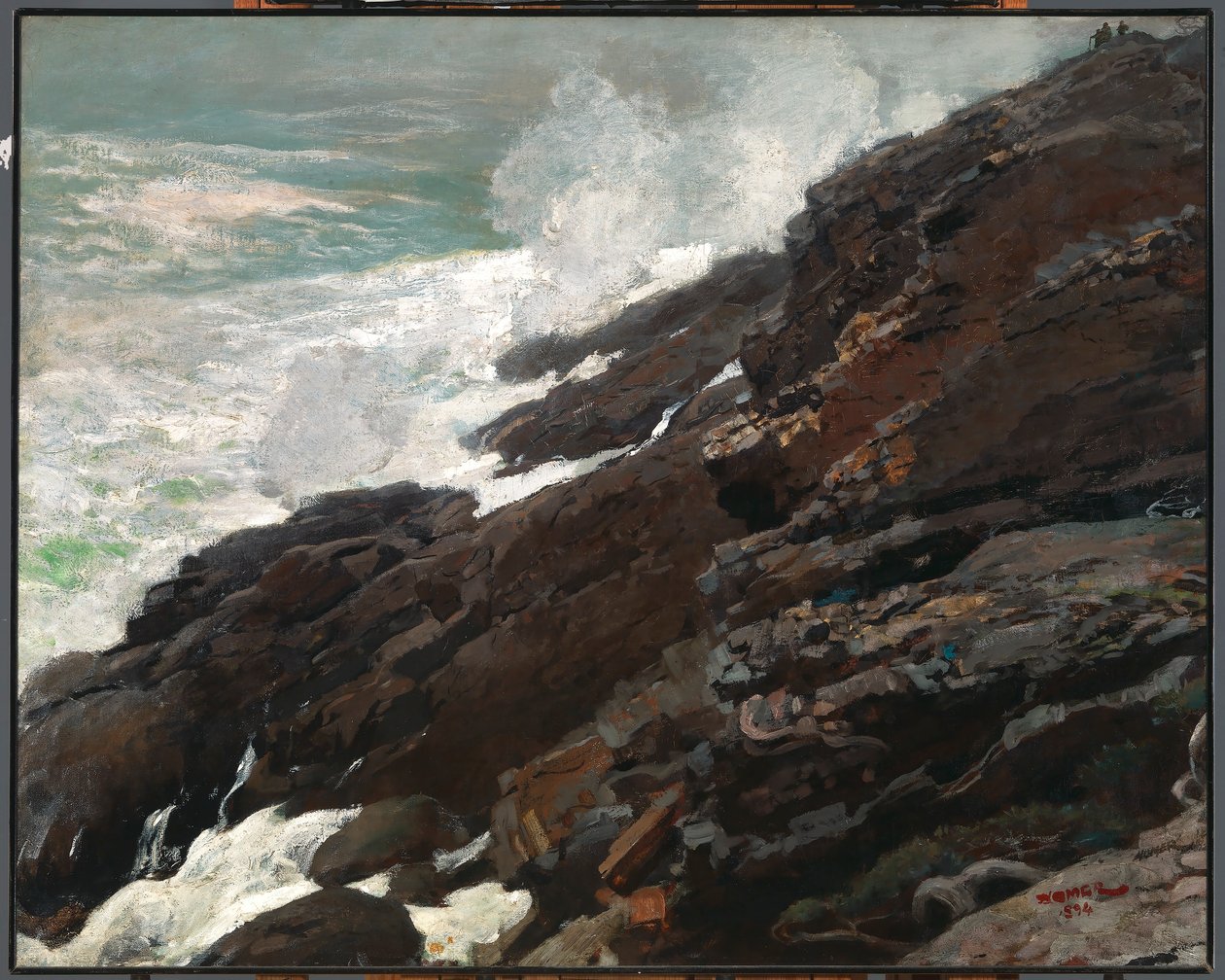 High Cliff, Coast of Maine by Winslow Homer