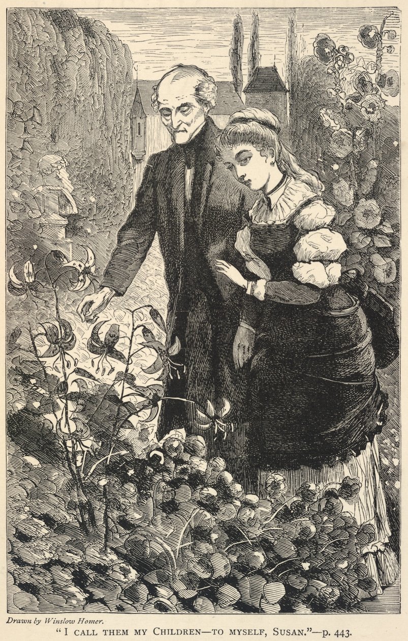 I Call Them My Children--to Myself, Susan, from The Galaxy, October 1869 by Winslow Homer