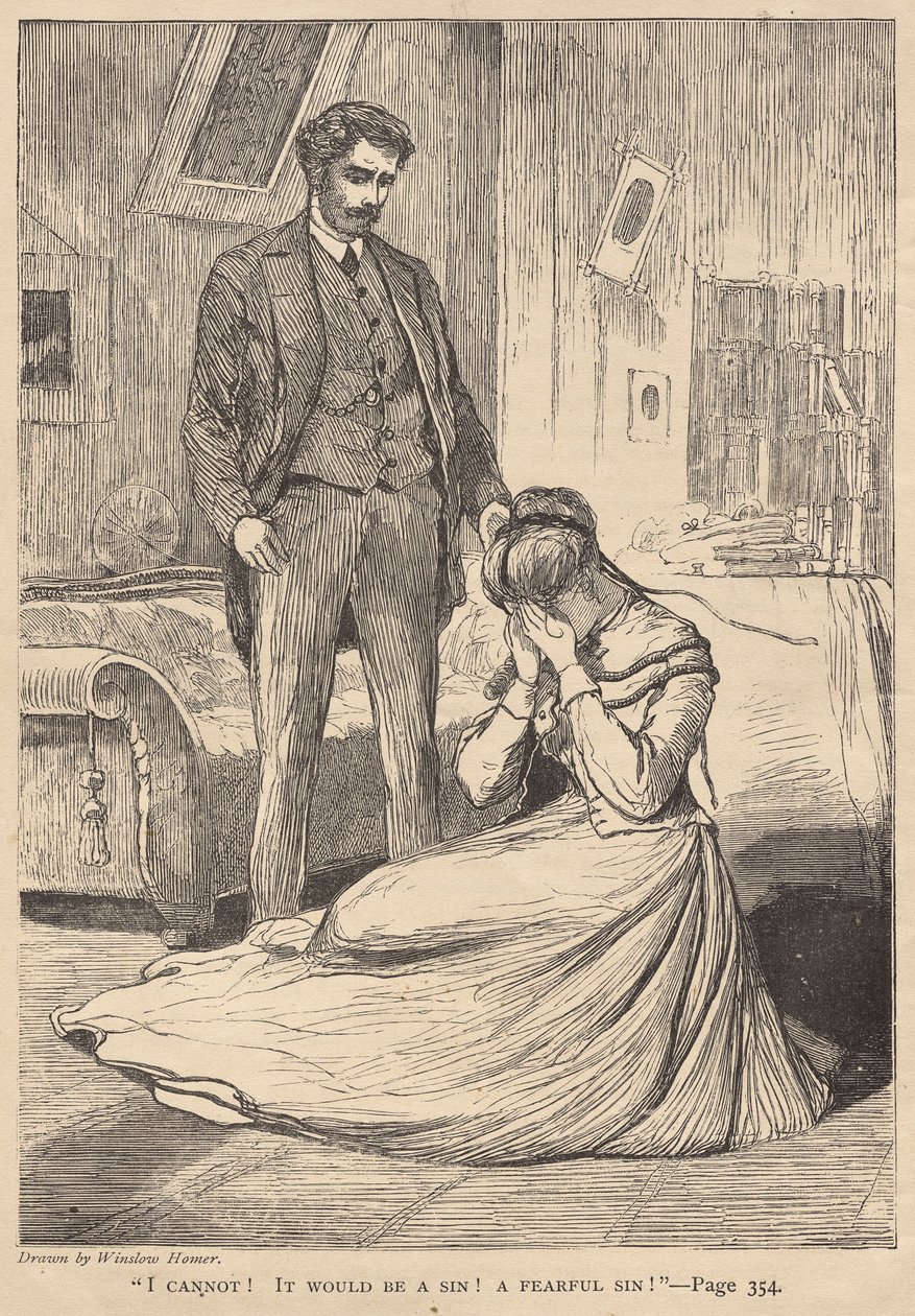 I Cannot! It Would Be a Sin! A Fearful Sin! by Winslow Homer