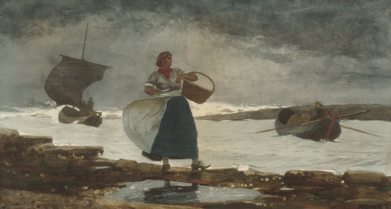Inside the Bar by Winslow Homer