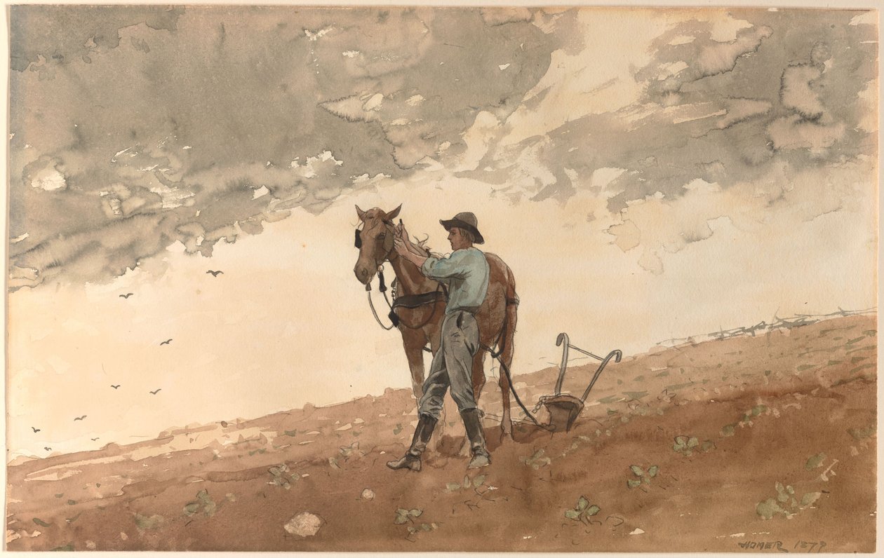 Man with Plow Horse by Winslow Homer