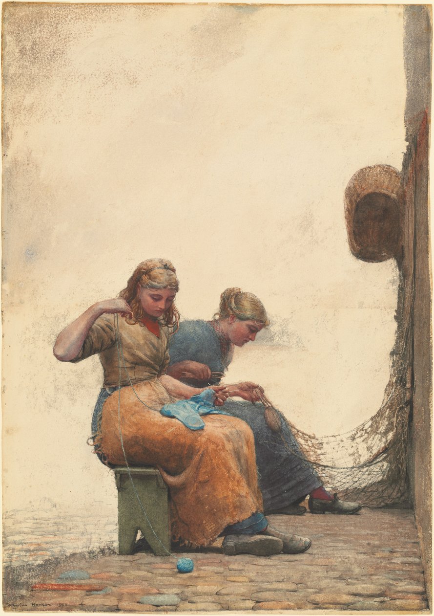 Mending the Nets by Winslow Homer
