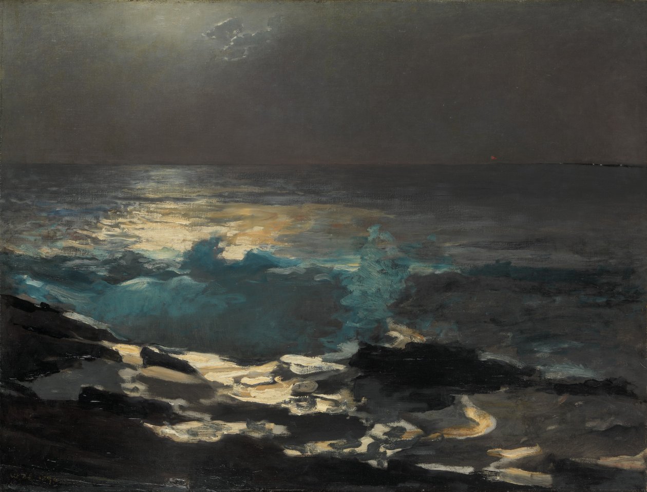 Moonlight, Wood Island Light, 1894 by Winslow Homer