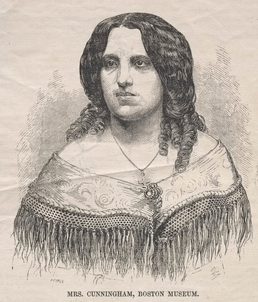 Mrs. Cunningham, Boston Museum by Winslow Homer