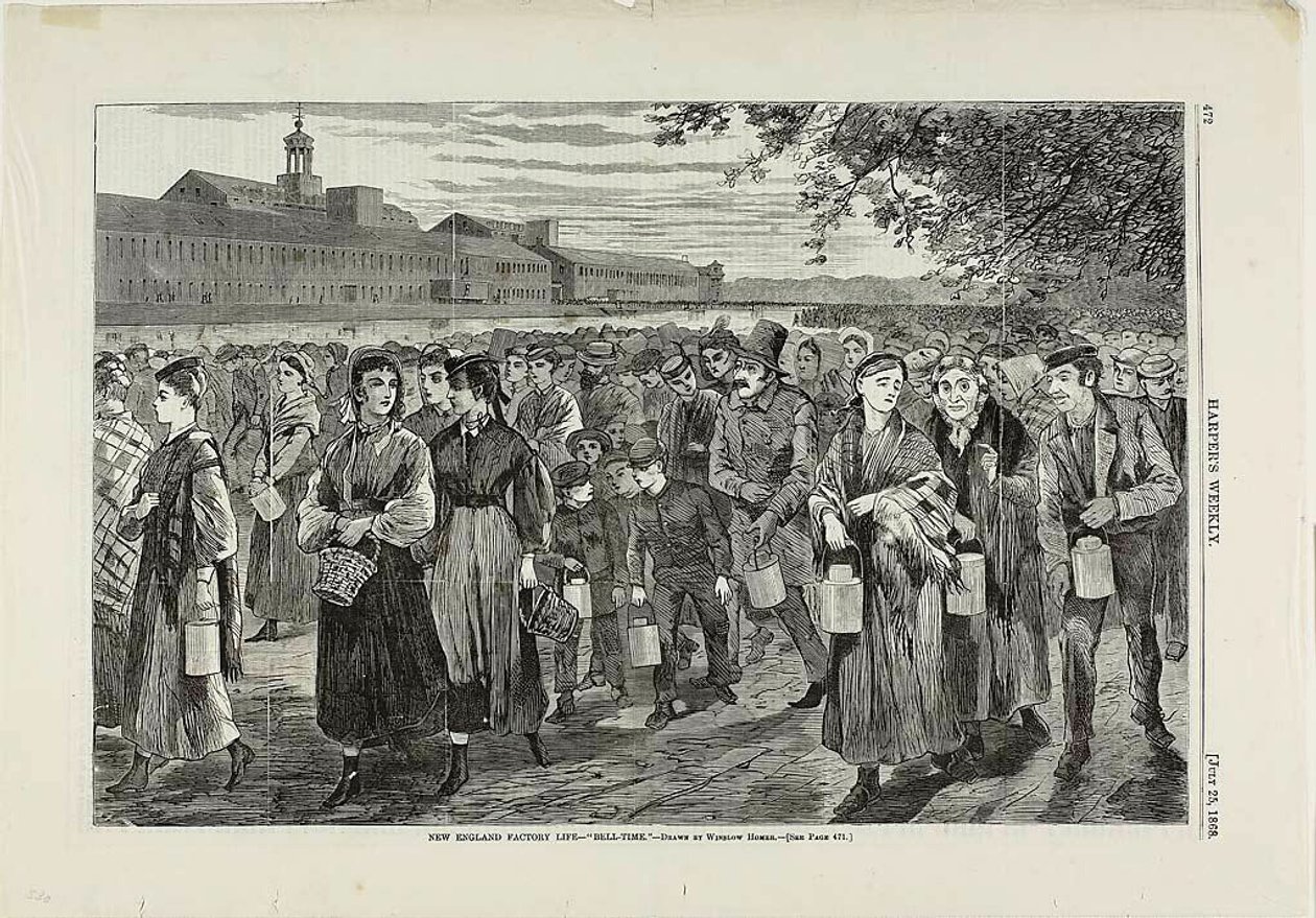 New England Factory Life—"Bell Time" by Winslow Homer