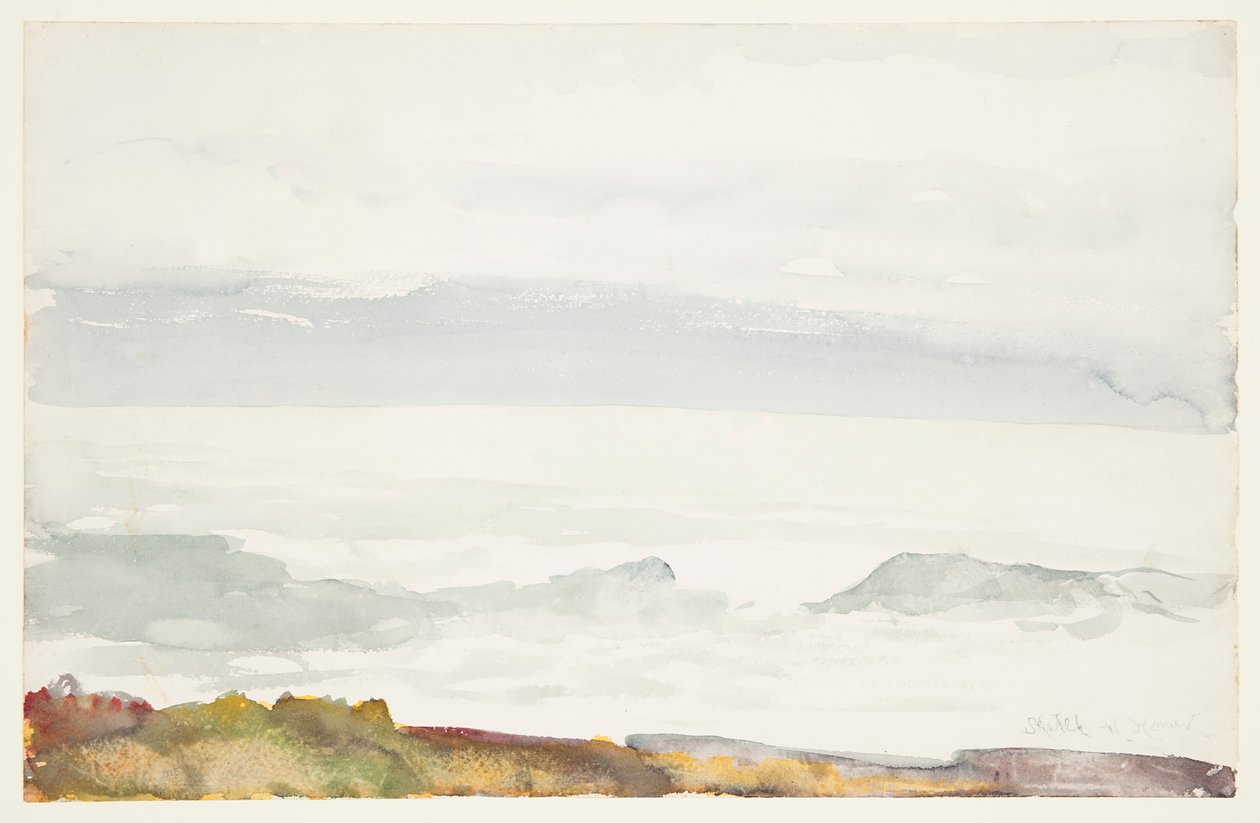 Ocean Seen from a Cliff, Prout
