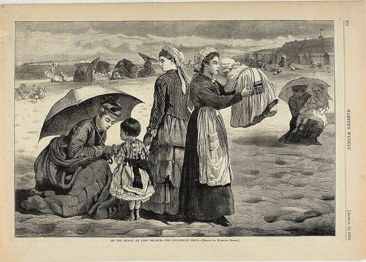 On the Beach at Long Branch—The Children