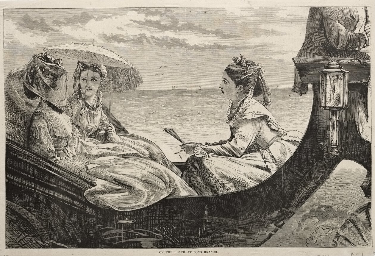On the Beach at Long Branch by Winslow Homer