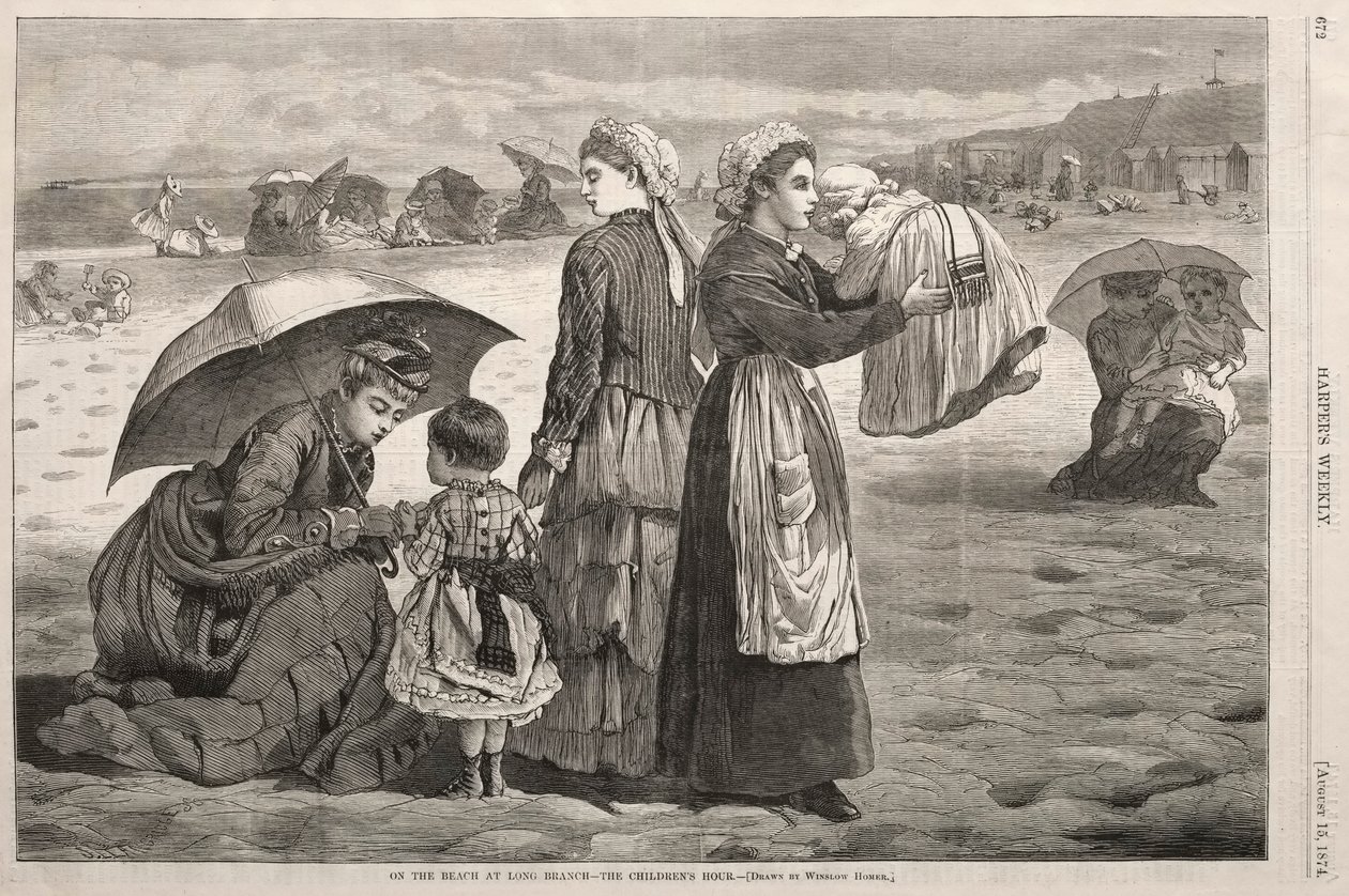 On the Beach at Long Branch - The Children