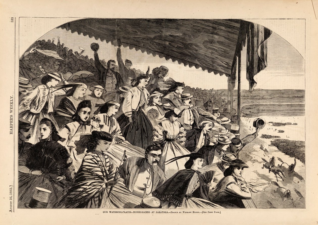 Our Watering Places--Horse-racing at Saratoga by Winslow Homer
