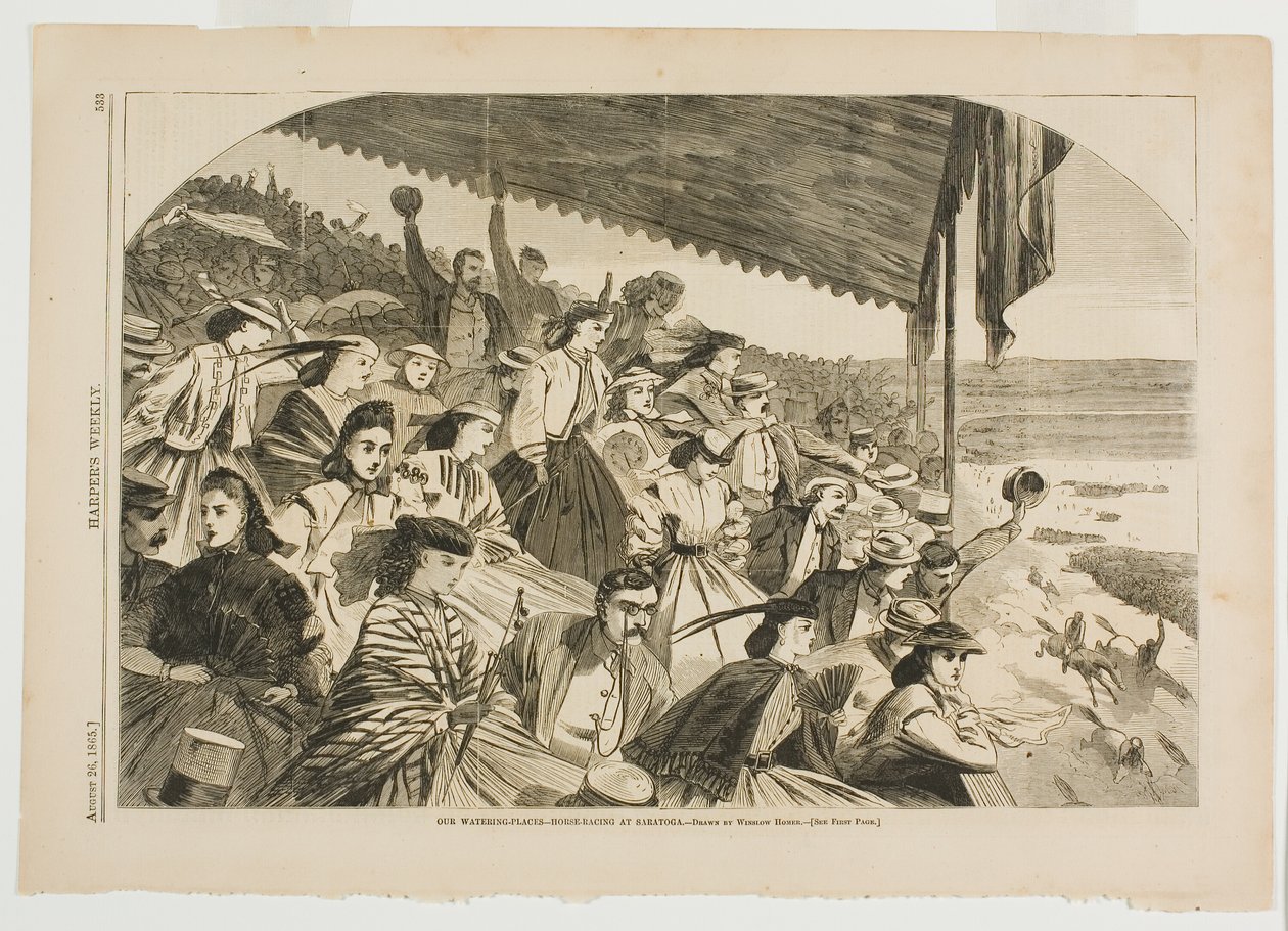 Our Watering Places—Horse-Racing at Saratoga by Winslow Homer