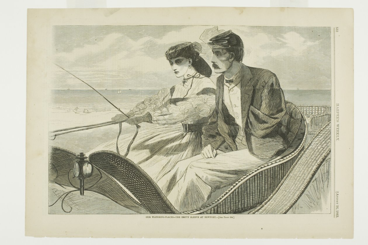 Our Watering Places—The Empty Sleeve at Newport by Winslow Homer