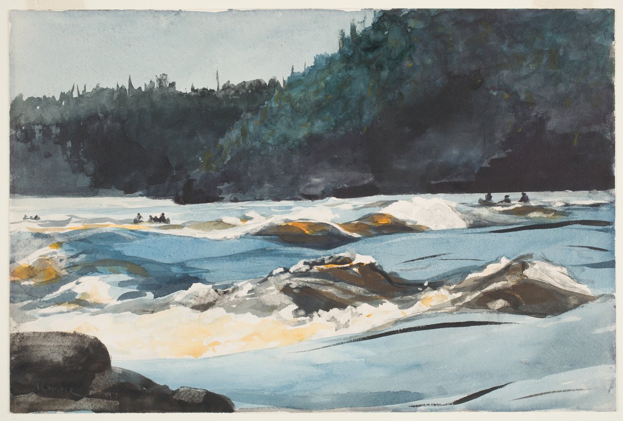 Saguenay River, Lower Rapids by Winslow Homer