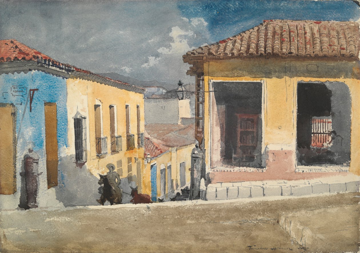 Santiago de Cuba: Street Scene by Winslow Homer