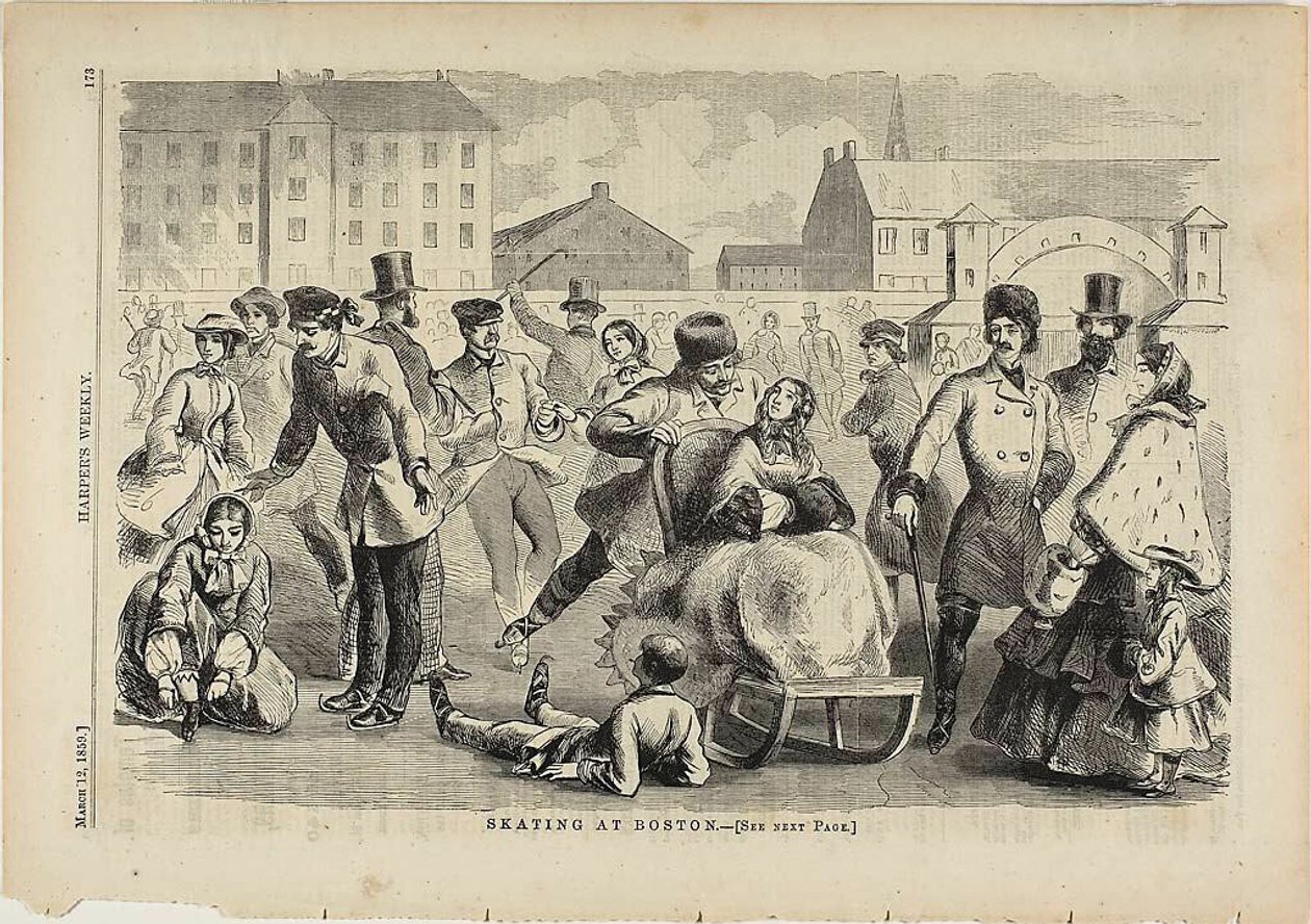 Skating at Boston by Winslow Homer