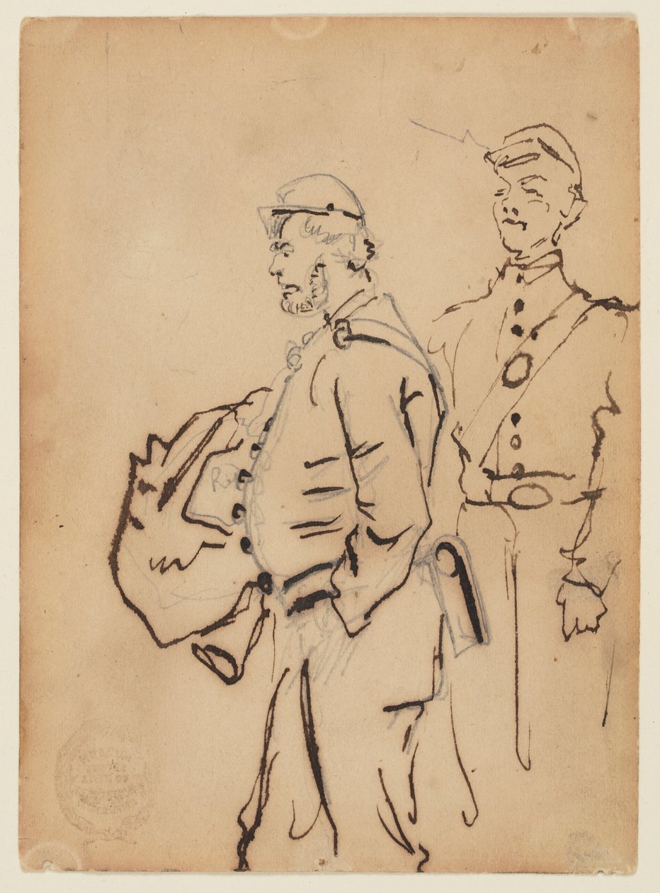 Sketches of Soldiers by Winslow Homer