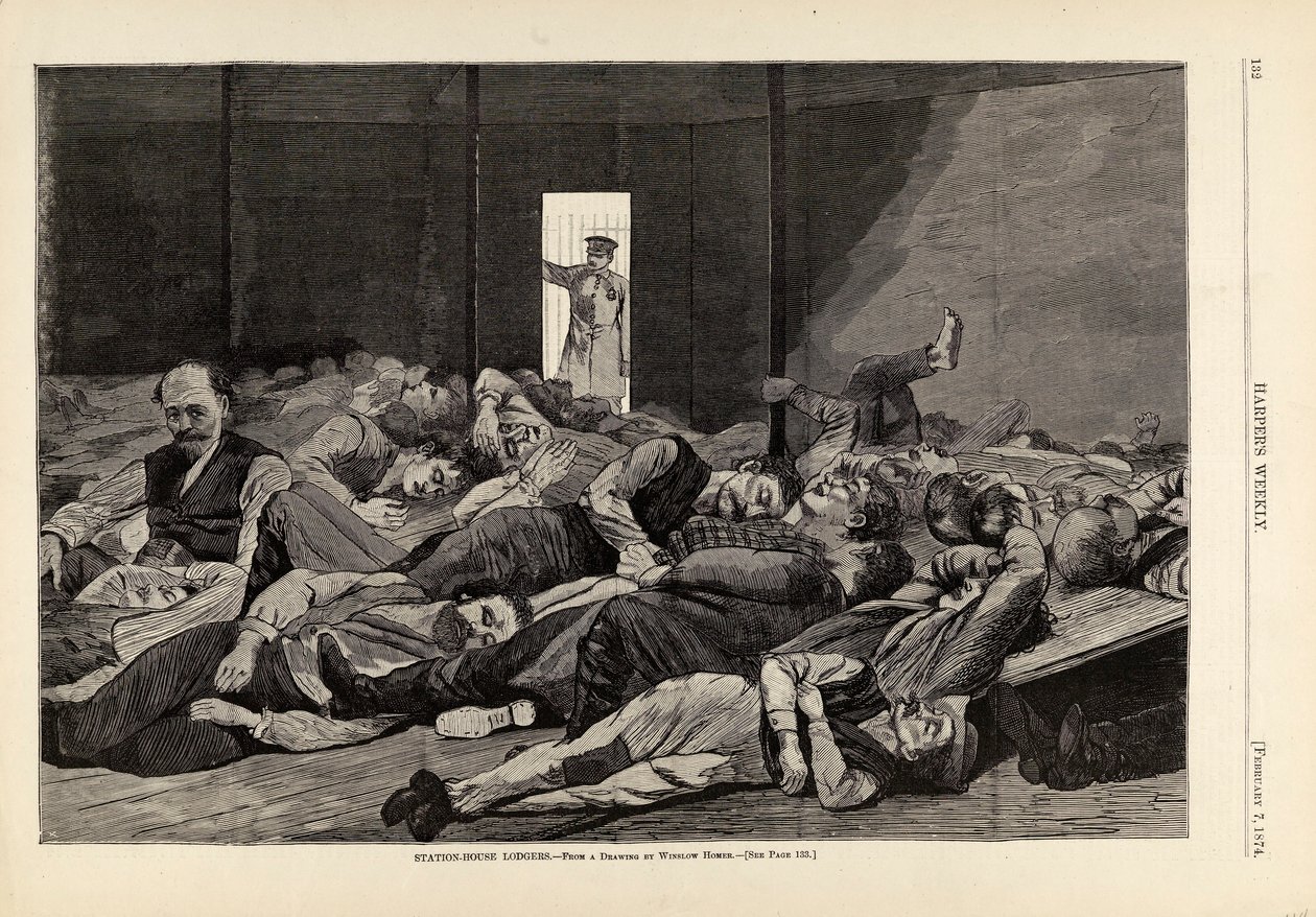 Station-House Lodgers, from Harper