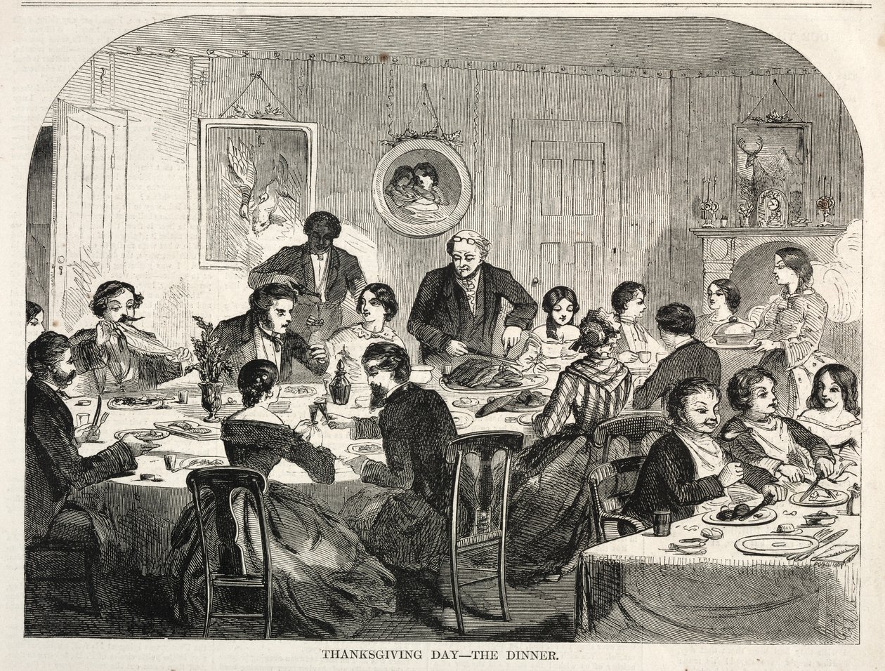 Thanksgiving Day - The Dinner, 1858 by Winslow Homer