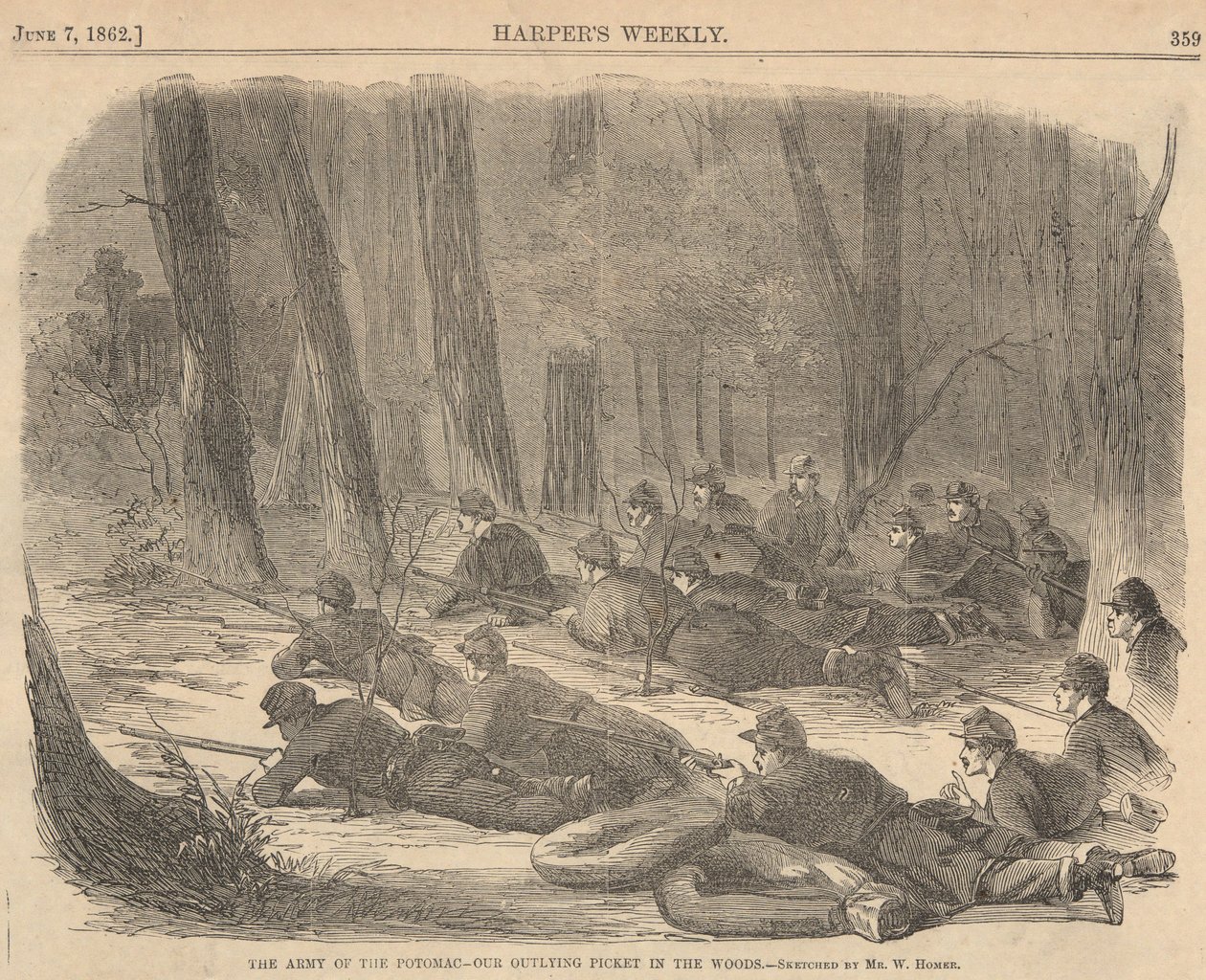 The Army of the Potomac by Winslow Homer